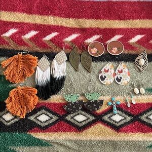 8 earring and 3 pendant necklace